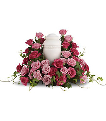 Bed of Pink Roses from your local Clinton,TN florist, Knight's Flowers